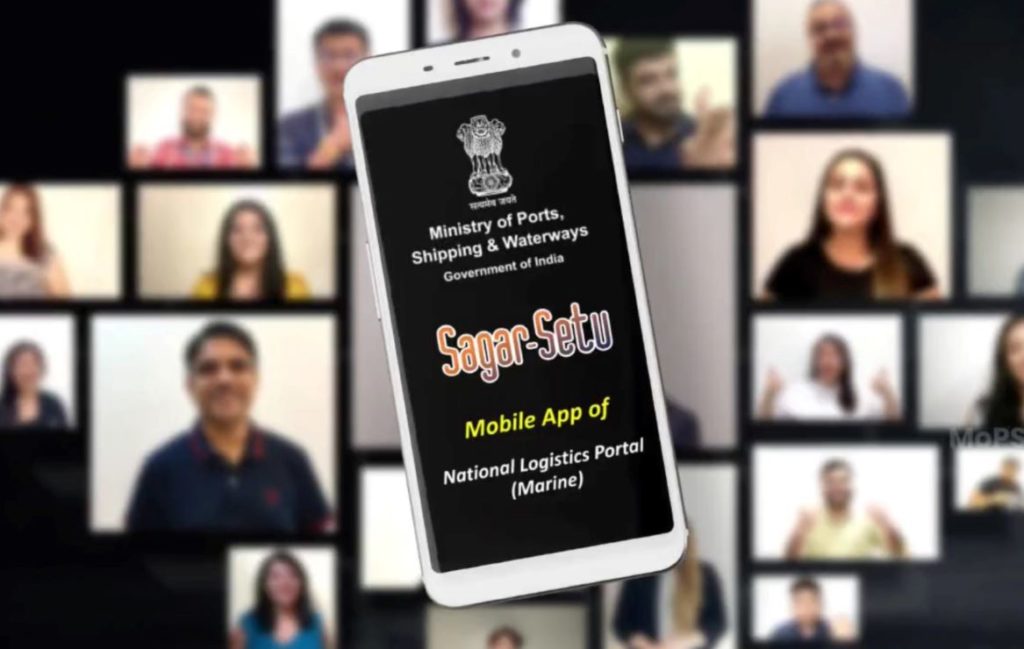 Union Minister Sonowal launches 'SAGAR-SETU' mobile app of National Logistics Portal Marine_60.1